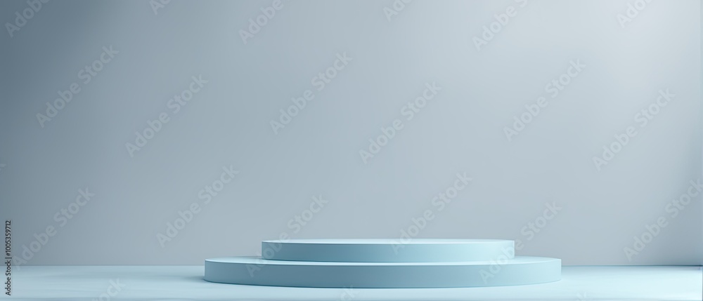 Minimalistic Blue Podium