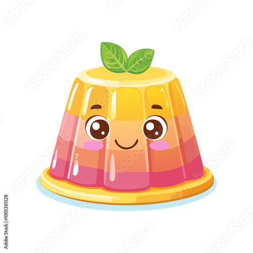 Jelly Food Eat Meal Snack Cuisine Animation Kawaii Character
