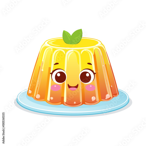 Jelly Food Eat Meal Snack Cuisine Animation Kawaii Character
