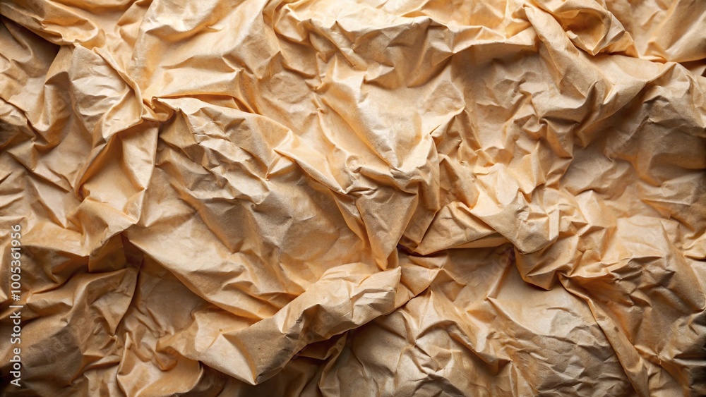 reflected abstract elegance of crumpled paper