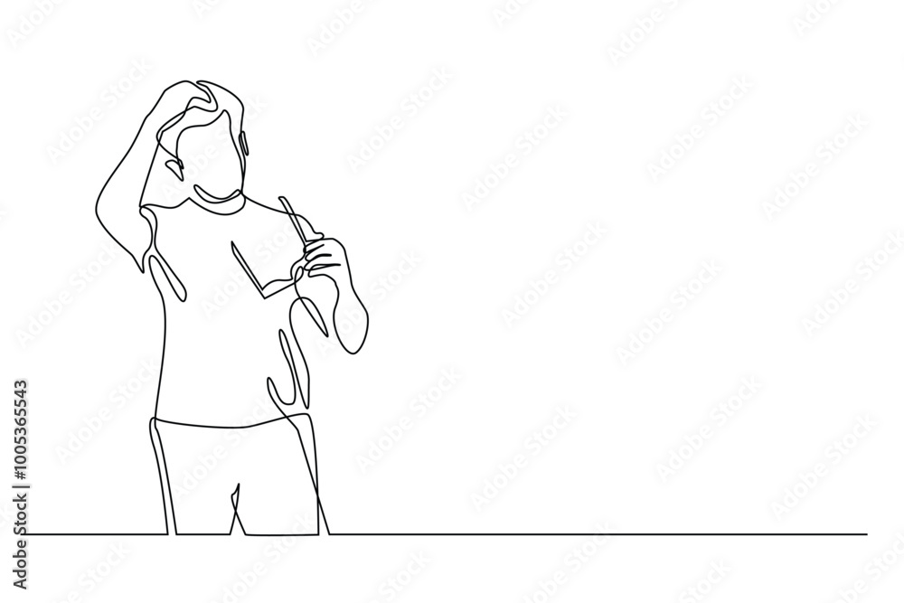 continuous line of stylish man holding glasses.fashionably dressed young man with glasses one line drawing continuous line of stylish man holding glasses.fashionably dressed young man with glasses one line drawing