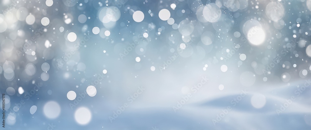 Christmas winter blurred background. Xmas tree with snow decorated with garland lights, holiday festive background widescreen backdrop. New Year Winter art design holiday border Christmas winter blurred background. Xmas tree with snow decorated with garland lights, holiday festive background widescreen backdrop. New Year Winter art design holiday border
