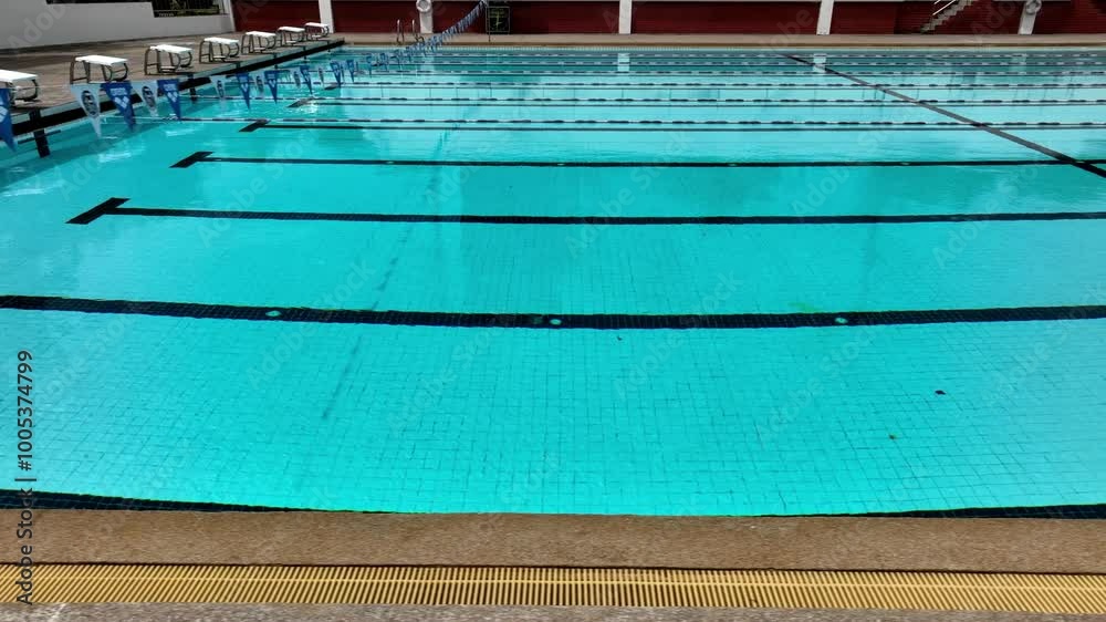 Aerial view in swimming pool background Aerial view in swimming pool background