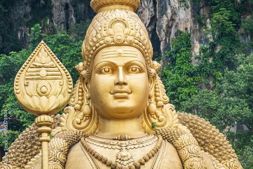 lord shiva golden statue at but cave Kuala Lumpur Malaysia 