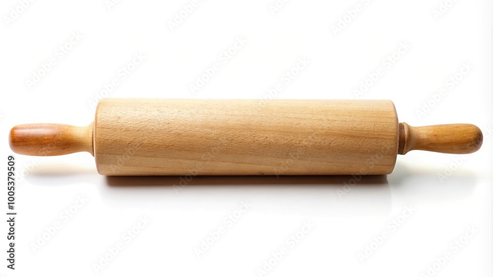 Rolling pin isolated on white background Rolling pin isolated on white background