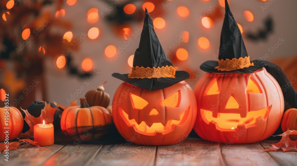 Naklejka premium Halloween creepy decor