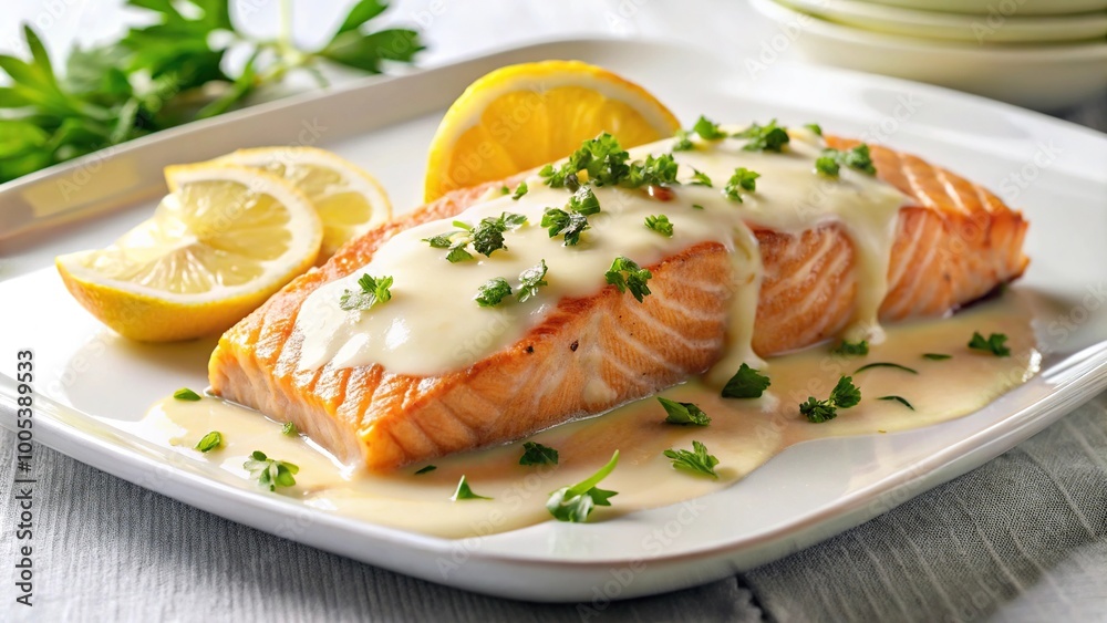 Salmon with Lemon Cream Sauce menu Salmon with Lemon Cream Sauce menu