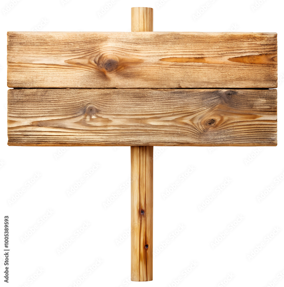 wooden sign isolated on white, generative ai wooden sign isolated on white, generative ai