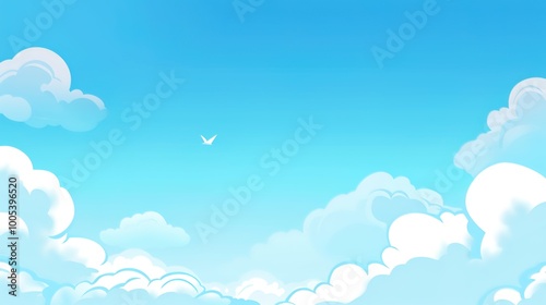 blue sky with white cloud background