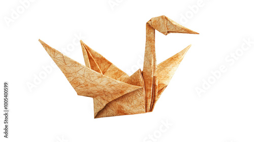 paper bird on a transparent background