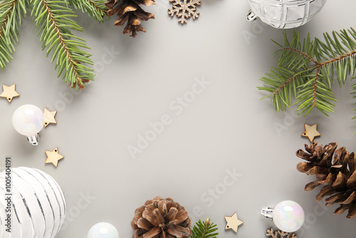 Frame made of fir tree bran...