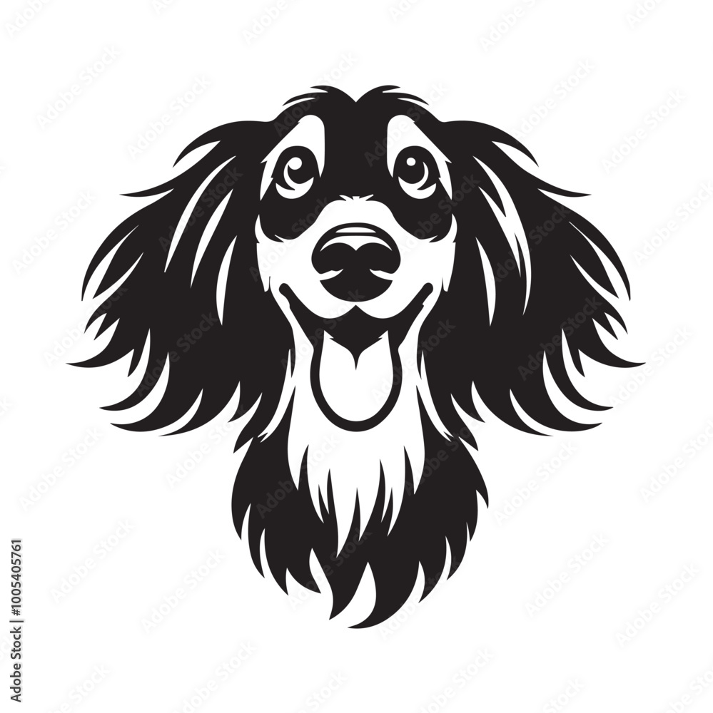 Afghan Hound Dog Face Clipart Design - Dog Head Logo - Afghan Hound Vector illustration in black and white
Afghan Hound Dog Face Clipart Design - Dog Head Logo - Afghan Hound Vector illustration in black and white