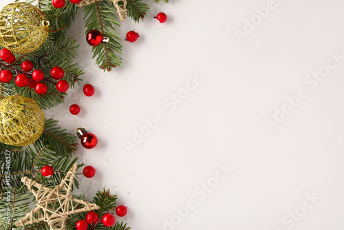 Christmas composition with ...
