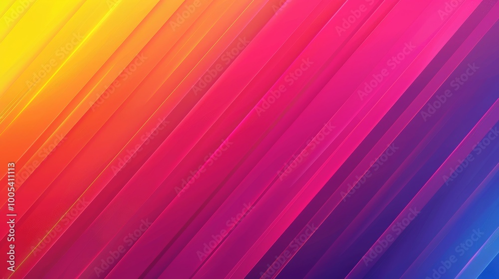 Vibrant Abstract Background with Colorful Diagonal Lines in Gradient Shades of Yellow, Pink, and Blue Vibrant Abstract Background with Colorful Diagonal Lines in Gradient Shades of Yellow, Pink, and Blue