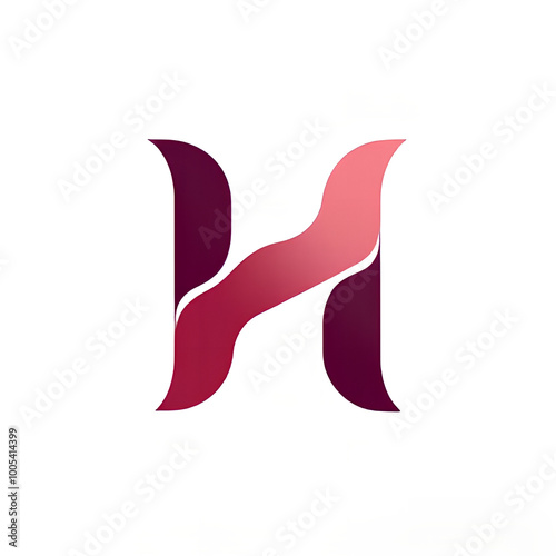 modern logo embodies the shape of the capital letter H