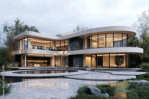 Modern Architecture: A Curvy Mansion