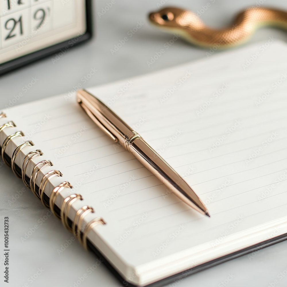 clean modern image of a notebook open to a blank page A pen is placed beside the notebook ready to write clean modern image of a notebook open to a blank page A pen is placed beside the notebook ready to write