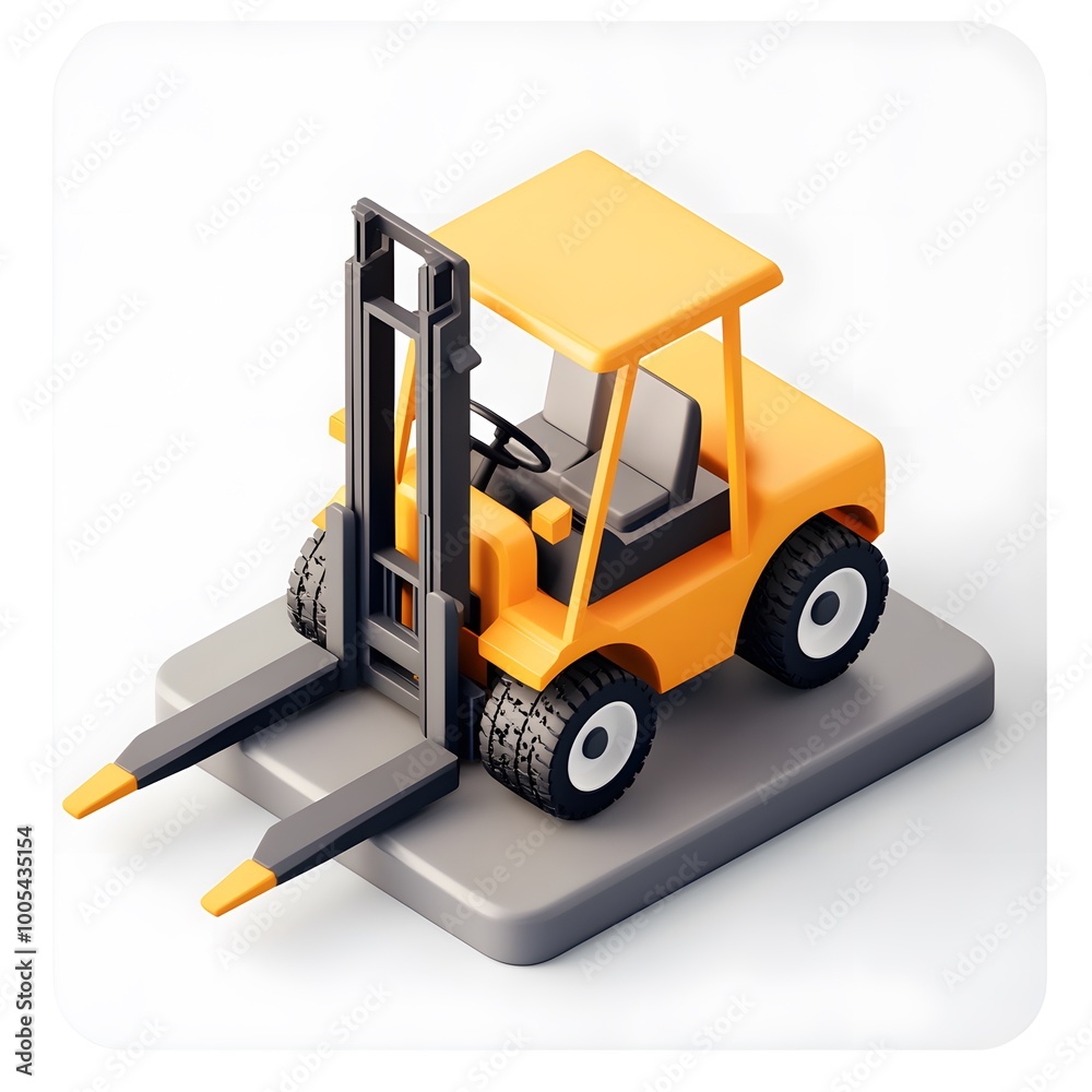 Simple 3D Forklift Model for E-Commerce Platforms Simple 3D Forklift Model for E-Commerce Platforms