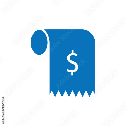 Invoice icon logo design template isolated illustration