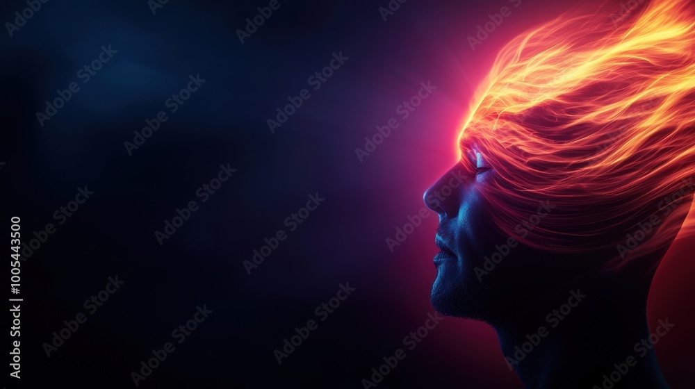 Abstract Representation of Human Mind and Energy Flow Abstract Representation of Human Mind and Energy Flow
