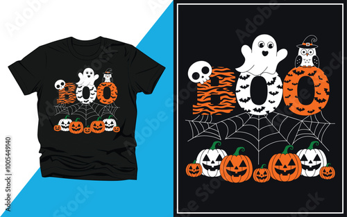 Boo t-shirt Design Vector Illustration.
