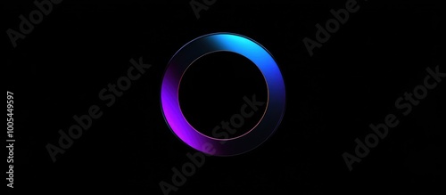 Abstract Circle with a Gradient Blue and Purple Color Scheme