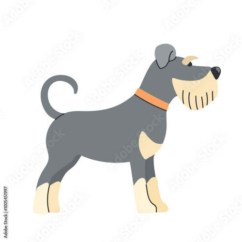 Schnauzer icon clipart avatar logotype isolated illustration
