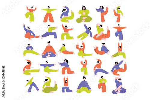 Mascot Character Women Wellness