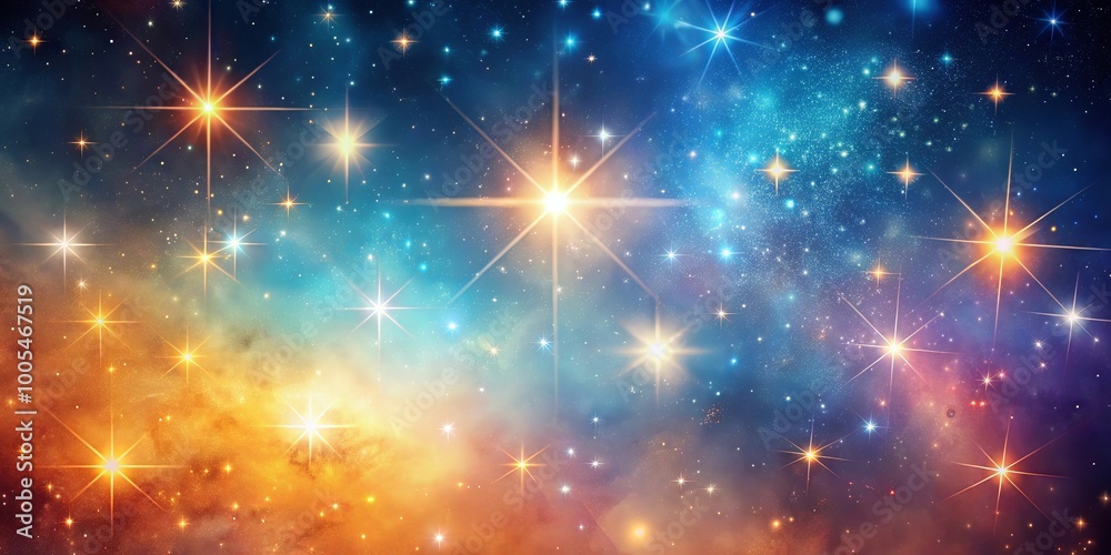 Obraz premium Celestial Tapestry of Shimmering Stars and Cosmic Dust