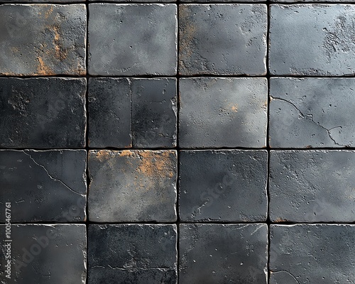 A Seamless Pattern of industrialstyle concrete tiles with a rough texture, perfect for modern loft interiors
