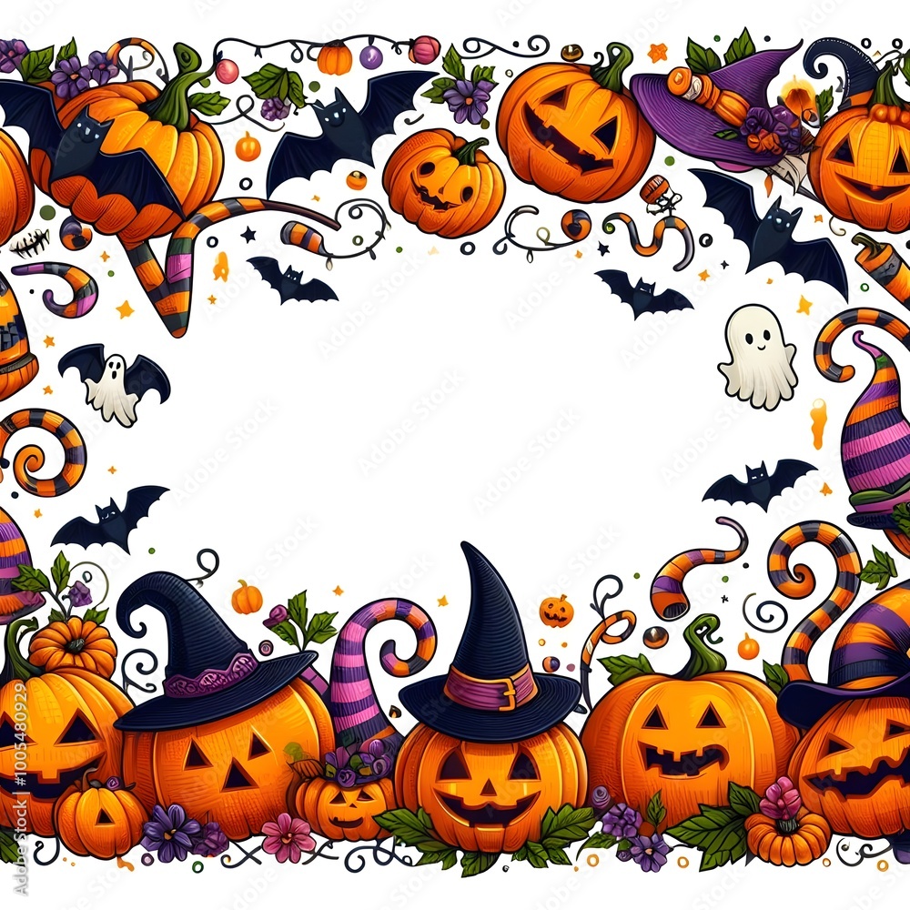 halloween background with pumpkin