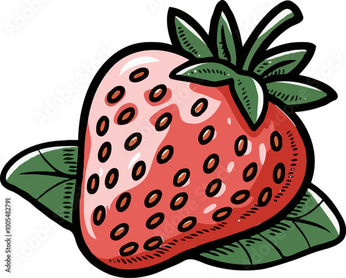 strawberry on a white background