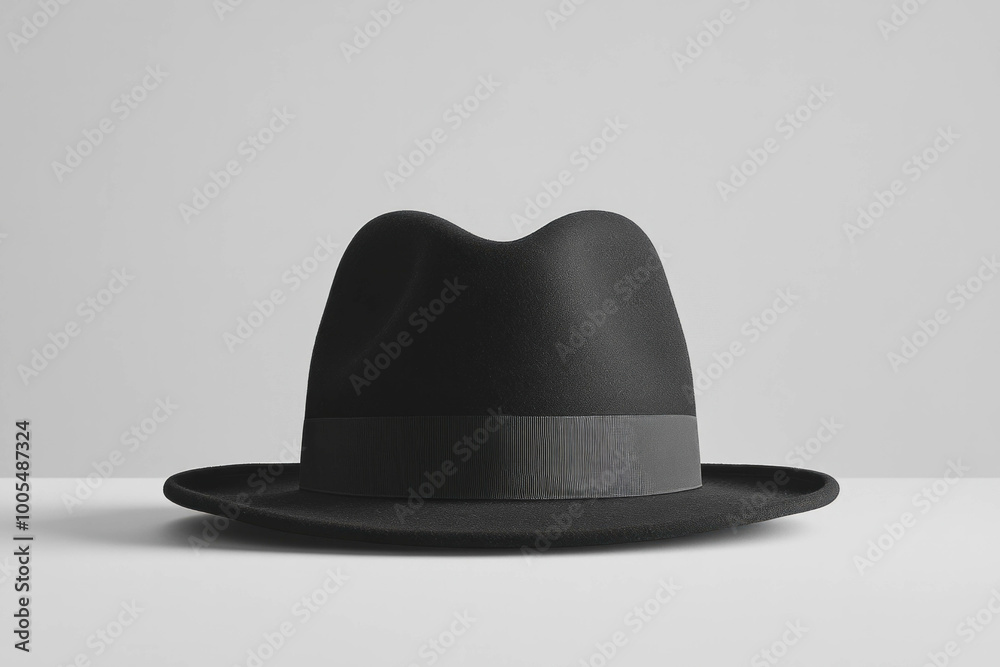 Realistic mockup of black hat with no logo, centered, textured. AI generative.. Realistic mockup of black hat with no logo, centered, textured. AI generative..