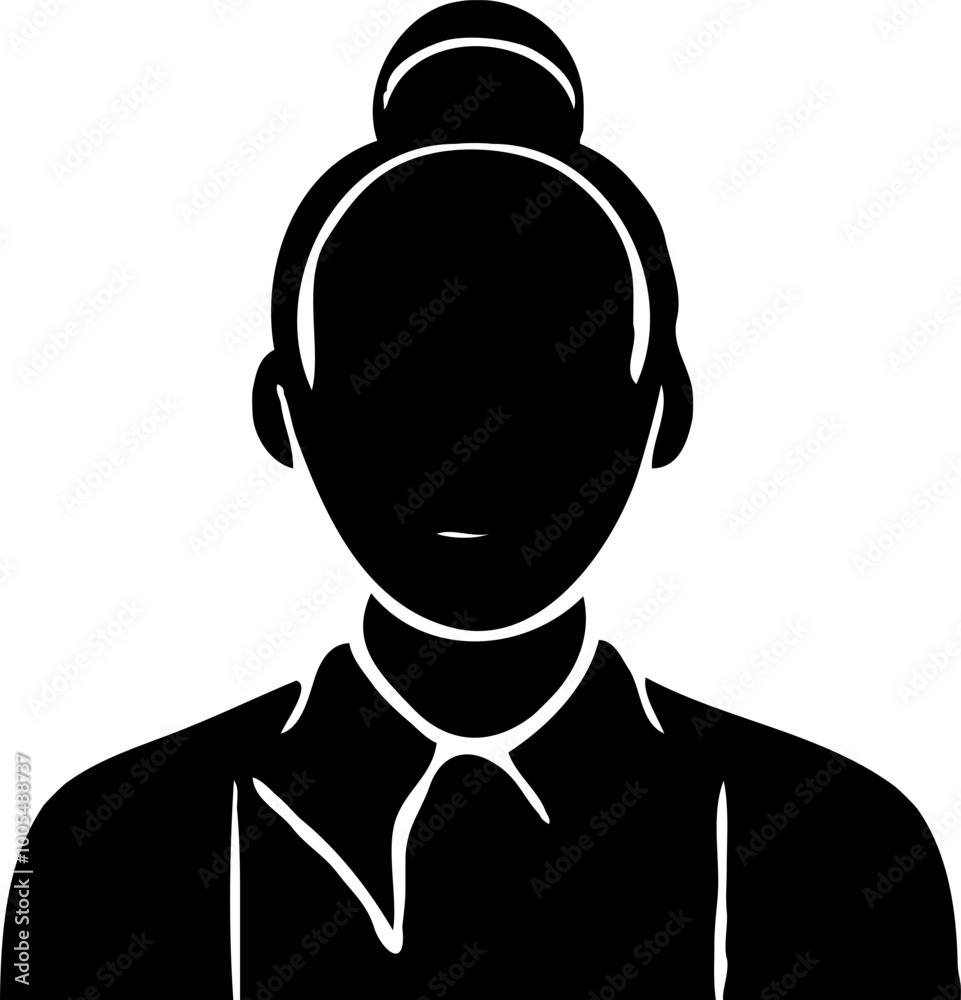 women icon silhouette vector illustration women icon silhouette vector illustration