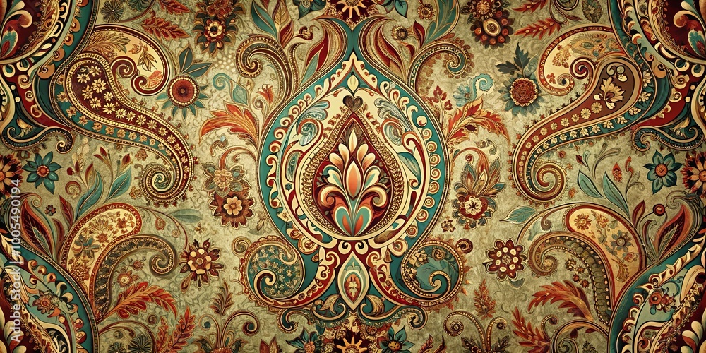 Ornate Floral Design, A Tapestry of Golden Hues and Delicate Details Ornate Floral Design, A Tapestry of Golden Hues and Delicate Details