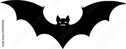 A bat silhouette vector illustration