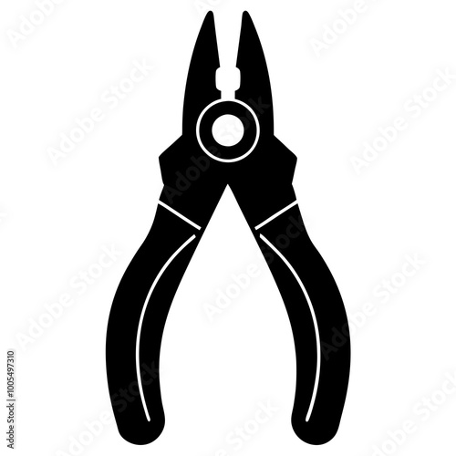 Pliers silhouette vector illustration design