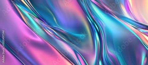 Abstract Liquid Texture with Iridescent Hues