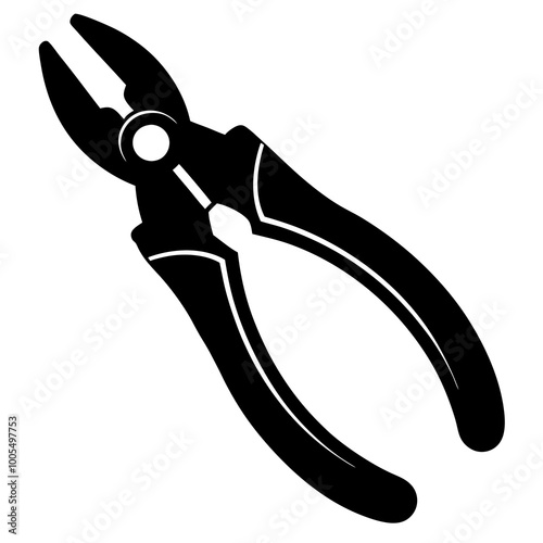 Pliers  silhouette vector illustration design
