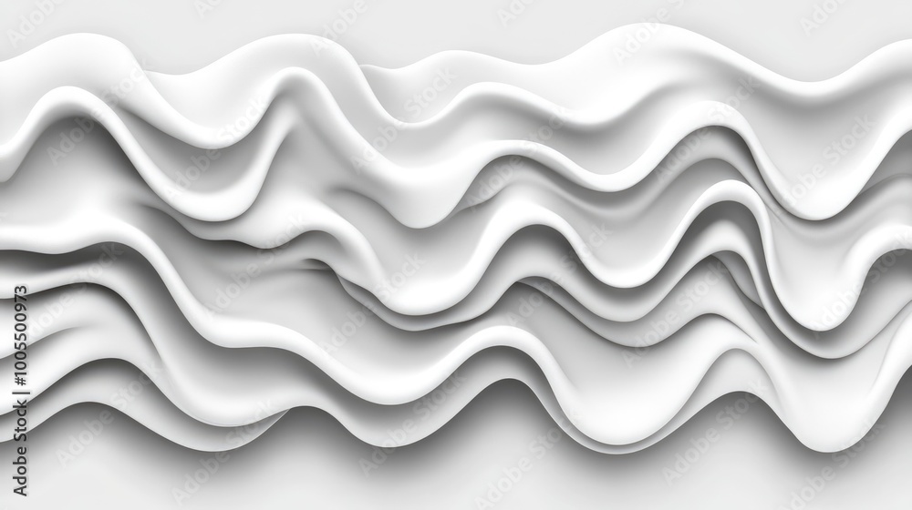 Fototapeta premium Crisp clean white background with soft reflections, perfect for minimalist designs