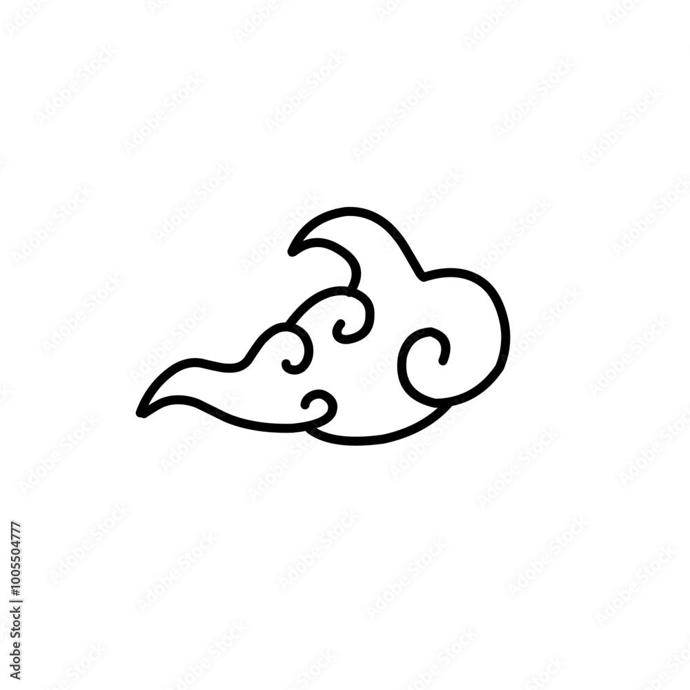 hand drawn traditional chinese clouds hand drawn traditional chinese clouds
