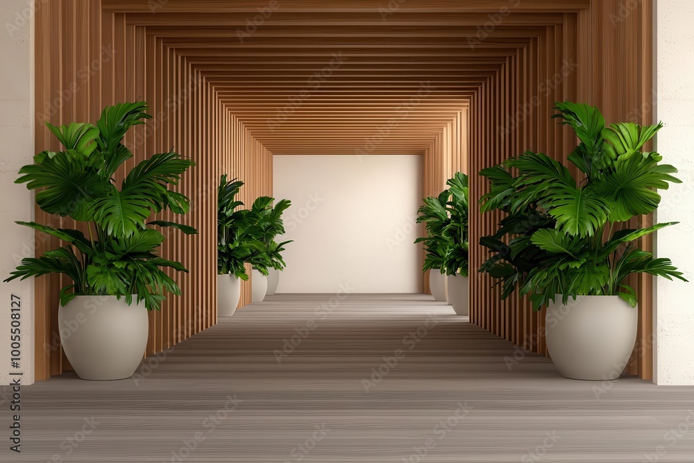 Fototapeta premium Medical tourism resort, advanced technology, holistic healing center, illustration