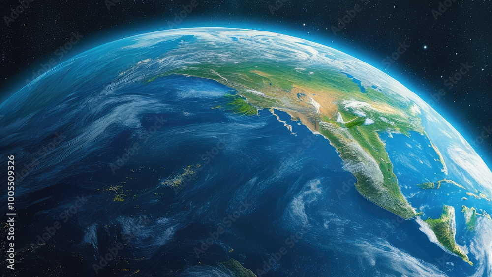 Earth from Space: A Beautiful Blue Marble Earth from Space: A Beautiful Blue Marble