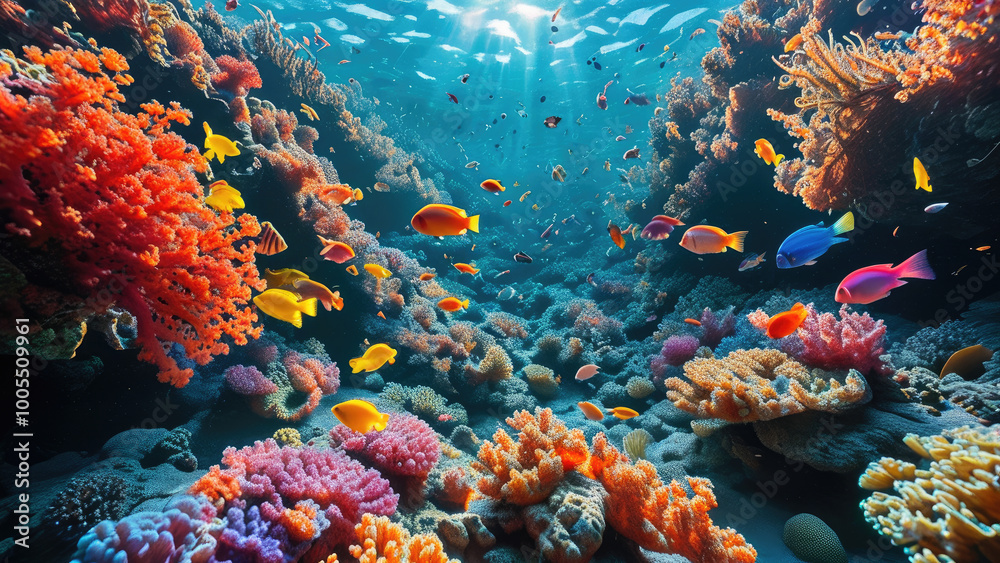 Fototapeta premium Beautiful Coral Reef Ecosystem