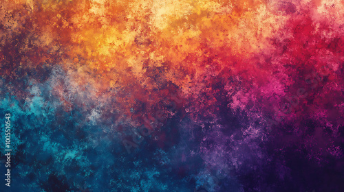 Wallpaper Mural Abstract background with vibrant colors in a gradient from blue to orange,  with a textured, brushstroke-like effect. Torontodigital.ca