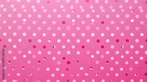 Pretty Pink Polka Dot Texture Background: A Delightful and Feminine Vision. Admire the Charm and Playfulness