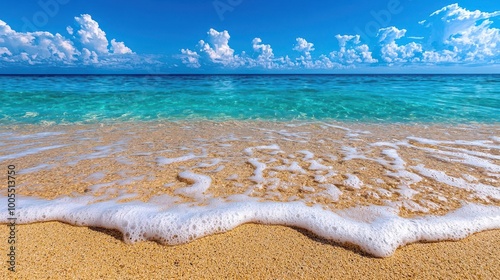Fototapeta Naklejka Na Ścianę i Meble -  A simple message Keep It Simple written on the sand at the beach