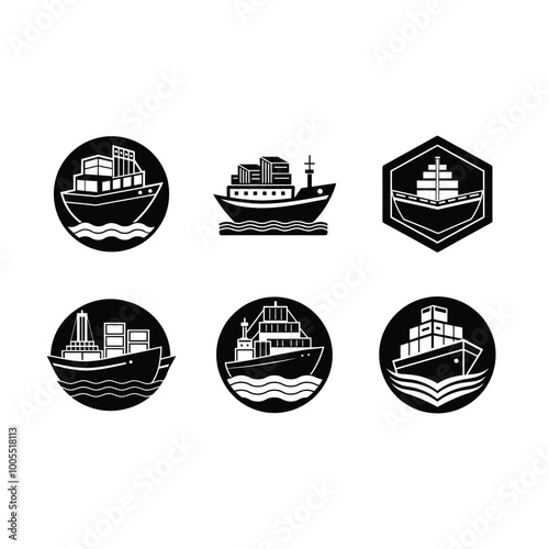 Shipping on white background, Instant Digital Download. Illustration for prints on t-shirt and bags, posters