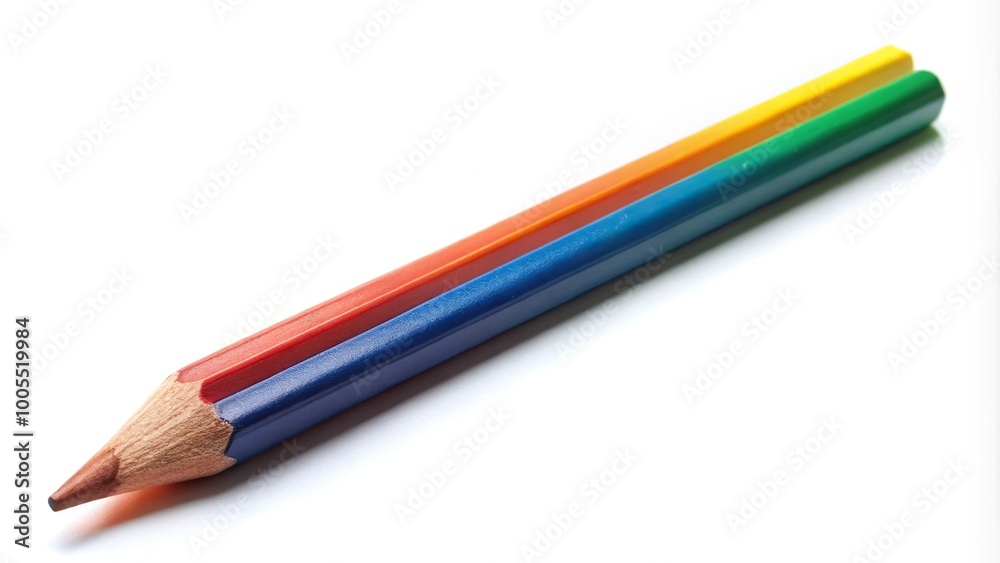 Pencil color isolated on white background diagonally Aerial Pencil color isolated on white background diagonally Aerial
