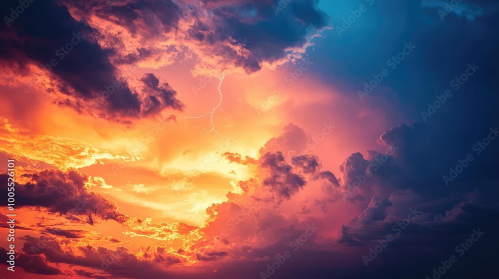 A breathtaking sunset sky filled with vibrant colors, showcasing dramatic clouds illuminated by twilight hues. A breathtaking sunset sky filled with vibrant colors, showcasing dramatic clouds illuminated by twilight hues.